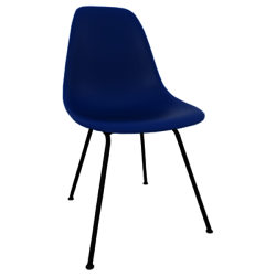 Vitra Eames DSX 43cm Side Chair Navy Blue / Black